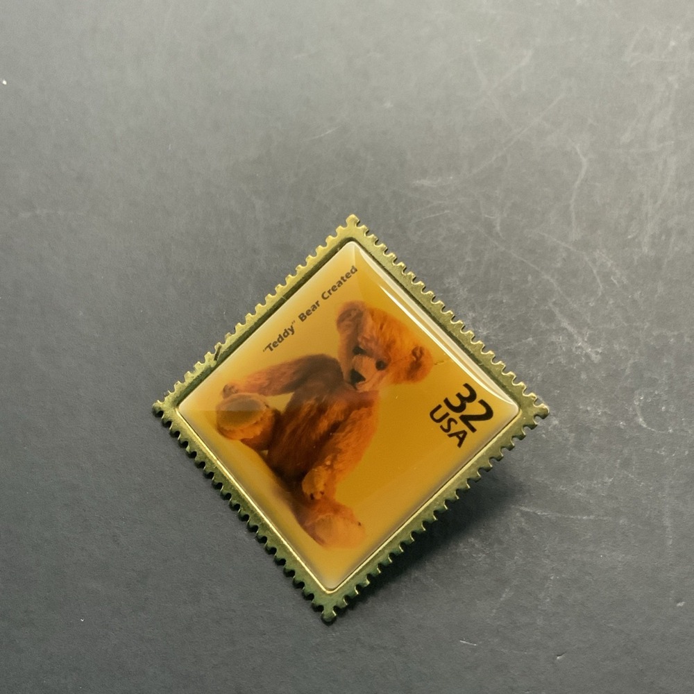 USPS 1998 "Teddy" Bear Created Postage Stamp Celebrate Century Collectible - Picture 3 of 5
